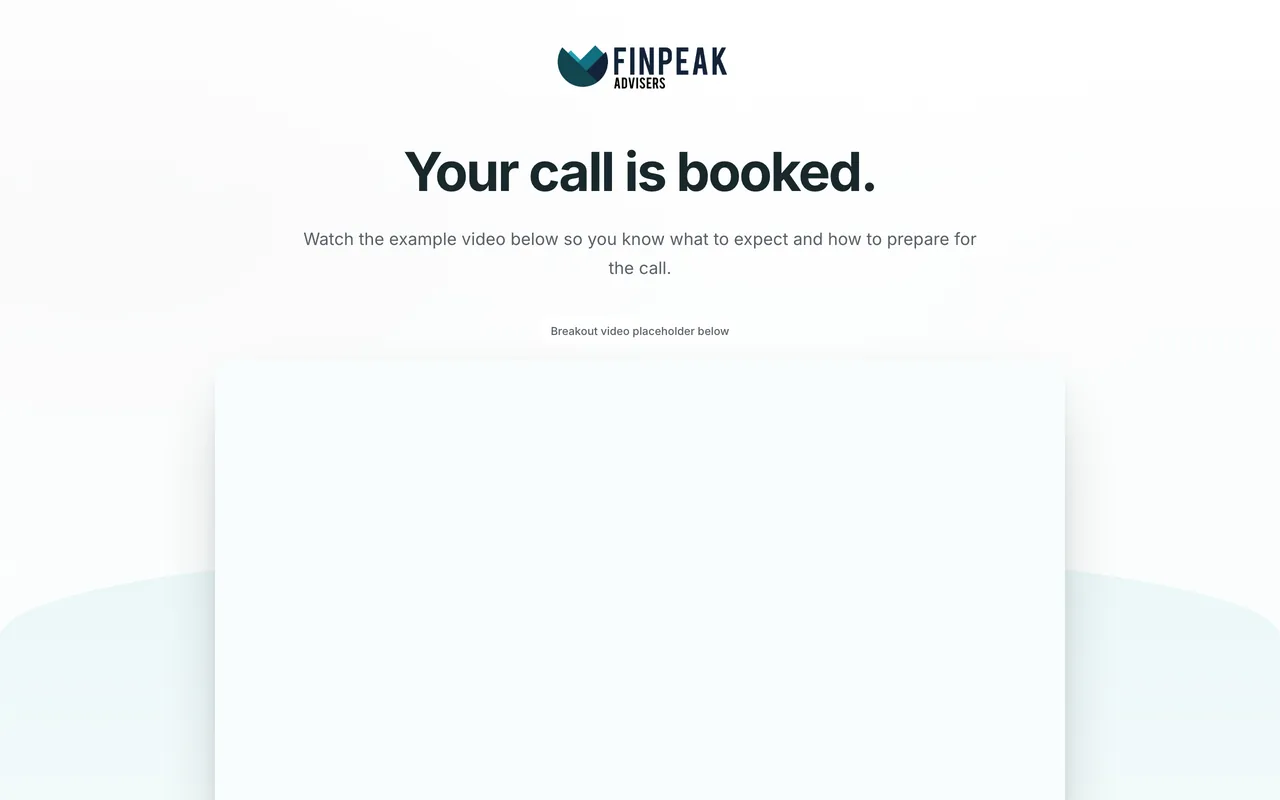 Confirmation page preview